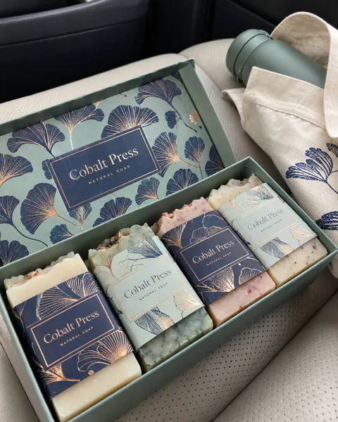Custom soap sleeves